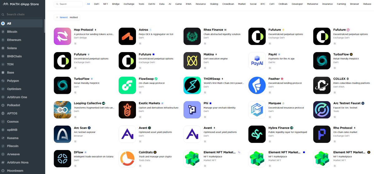 MathWallet's tweet image. 🔥Latest Listed dApp

MATH dApp Store: mathdapp.store

@HopProtocol @astros_ag @rhea_finance @fufuture_io @PayAINetwork 

$MATH #Base #Solana