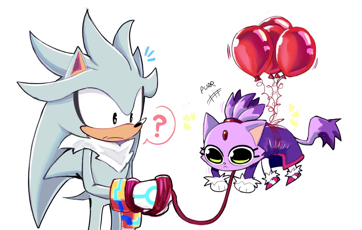 Todos flotan🎈
#blazethecat #silver #silverthedgehog #Silvaze ?