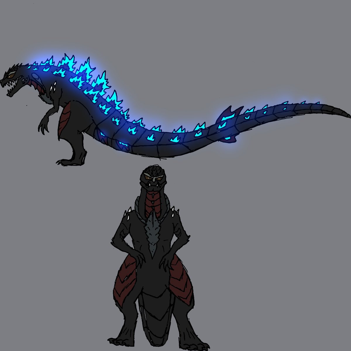 LAcreator19's tweet image. Godzilla prime for bloodborne, the face design was designed by a friend on instagram and gave me the face design. #godzilla #fangoji #godzillabloodborne