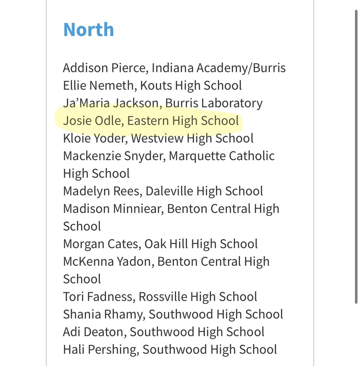 Josie Odle tweet media