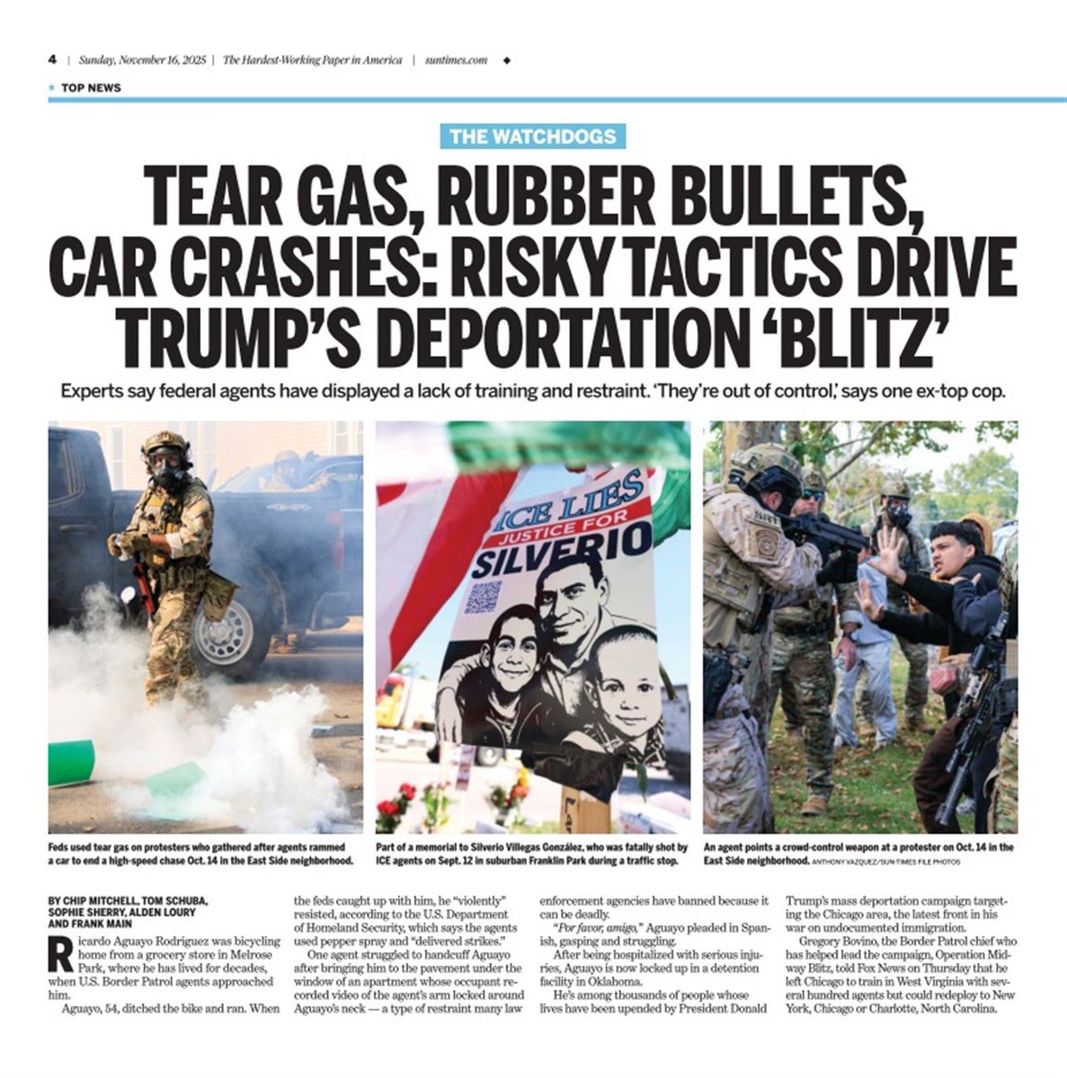 After two months of harrowing experience, Chicago-area residents have witnessed up close the reckless &amp; indiscriminate use of force that has characterized the ICE and CBP incursion in our communities.
All Americans should take note.
 https://edition.pages unite.com/html5/reader/p…