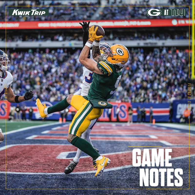 packers's tweet photo. Christian Watson had himself a day in New York 🙌

@KwikTrip