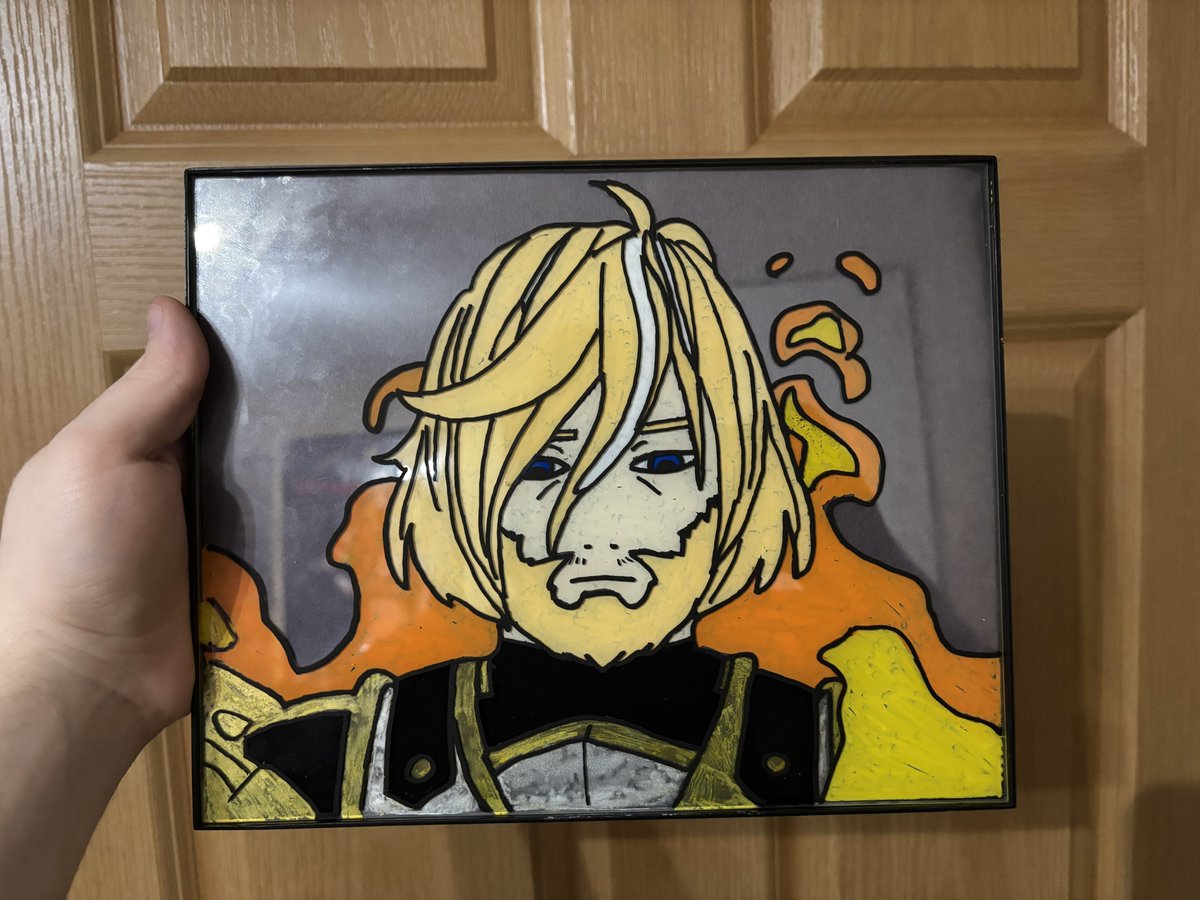 joeyjharold's tweet image. Just finished this glass art of #Jaunearc from #RWBY Volume 9! Hoping to get it signed by Miles sometime! #anime #art #fanart #VIZ @VIZMedia @OfficialRWBY