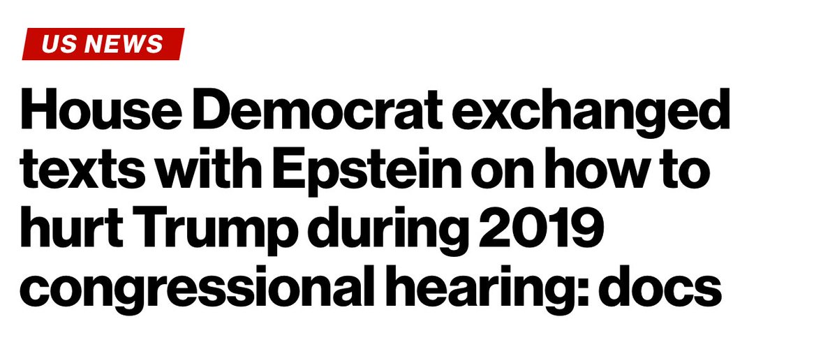 dustinemills47's tweet image. BREAKING: Democrats are outright IGNORING this bombshell that Epstein colluded with a House Democrat to hurt President Trump in 2019.