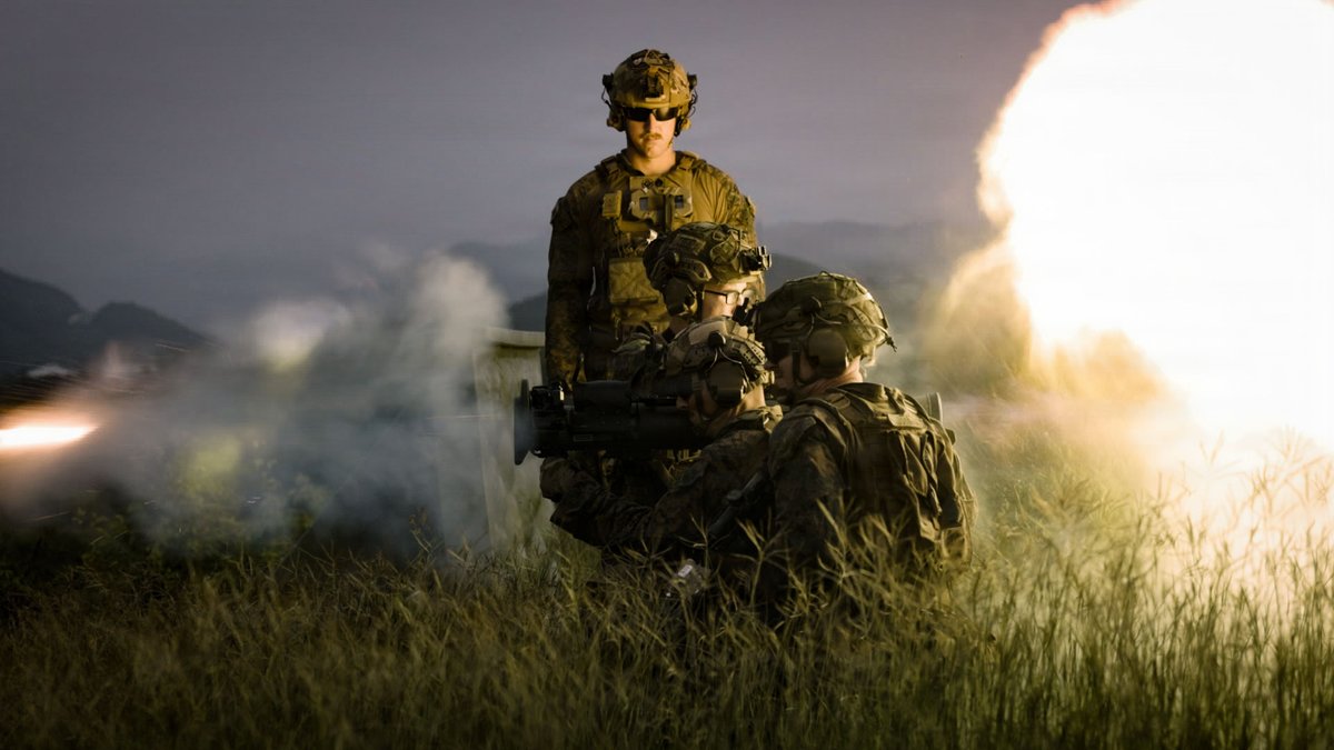 22nd_MEU's tweet image. 📍Puerto Rico

#Marines with BLT 3/6, 22nd MEU(SOC), conduct a MAAWS range on Camp Santiago, Puerto Rico, on Oct. 22, 2025.

@USMC 📸

@Southcom @DeptofWar