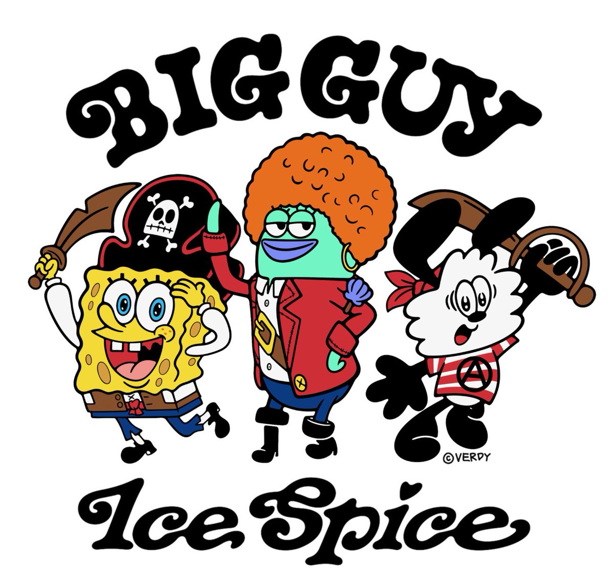 VERDY × ラッパー Ice Spice × SpongeBob のトリプルコラボアイテムが