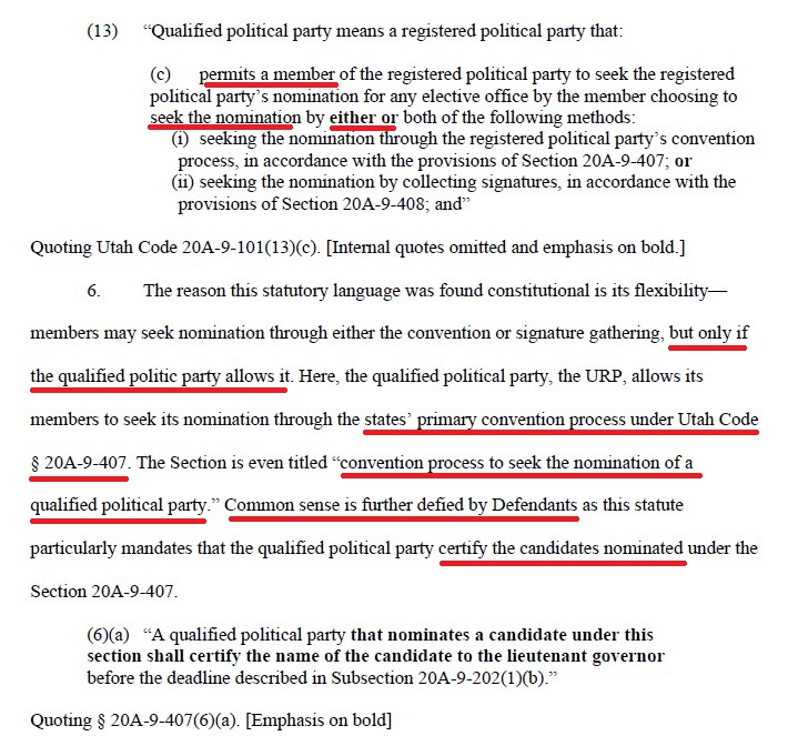 TracieHalvorsen's tweet image. 💥 Kaboom! 💥

Plaintiffs filed a Reply to Defendants Response in Opposition to Join the United States as Plaintiffs.

Plaintiffs&apos; point out the Defendants lack common sense and hope that the Court has misplaced its common sense. Defendants concede that the Utah&apos;s election code…