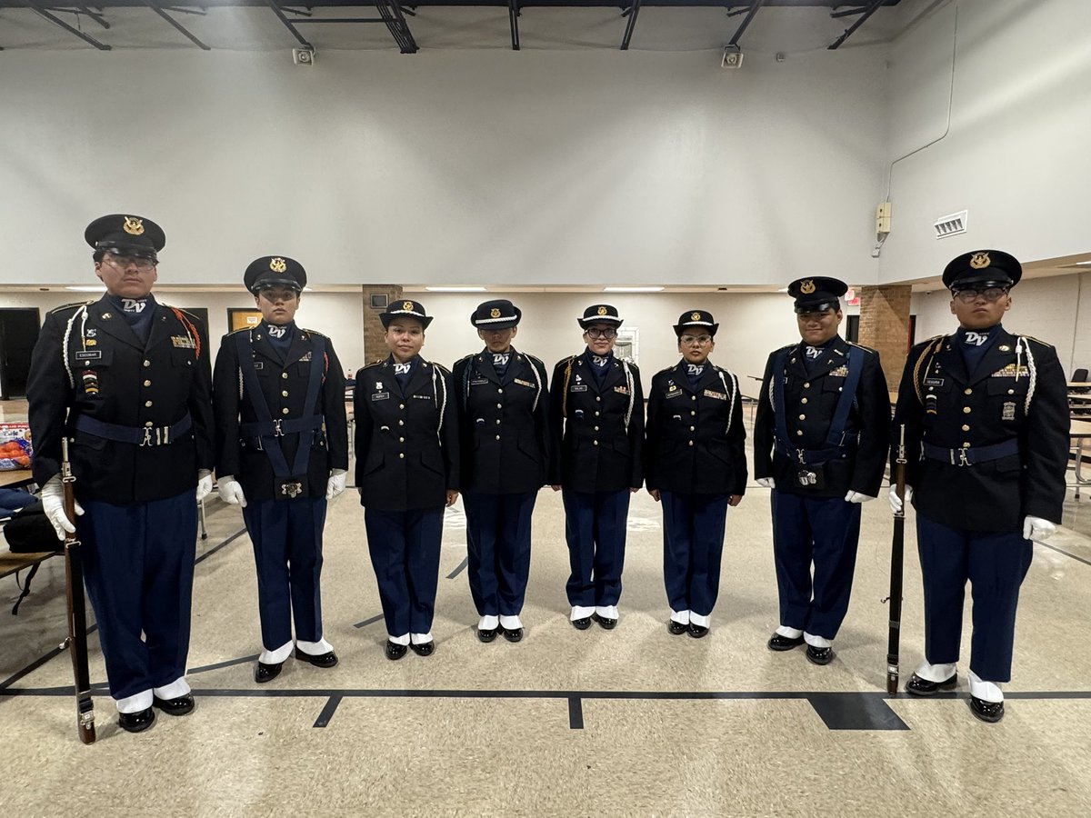DelJrotc's tweet image. This weekend our teams competed at our annual drill meet! 

1st place male Color Guard
3rd place female Color Guard
2nd and 3rd Places for our two rifle teams. 

Proud of them all! 

#itswhatwedo #ofod

@DVHSYISD