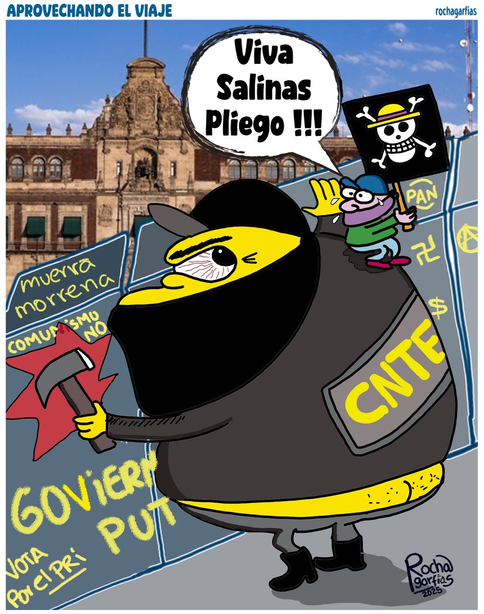 𝐀𝐩𝐫𝐨𝐯𝐞𝐜𝐡𝐚𝐧𝐝𝐨 𝐞𝐥 𝐯𝐢𝐚𝐣𝐞…
#GeneracionZ 
#SNTE
#rochagarfias
#SalinasPliego 
#bloquenegro