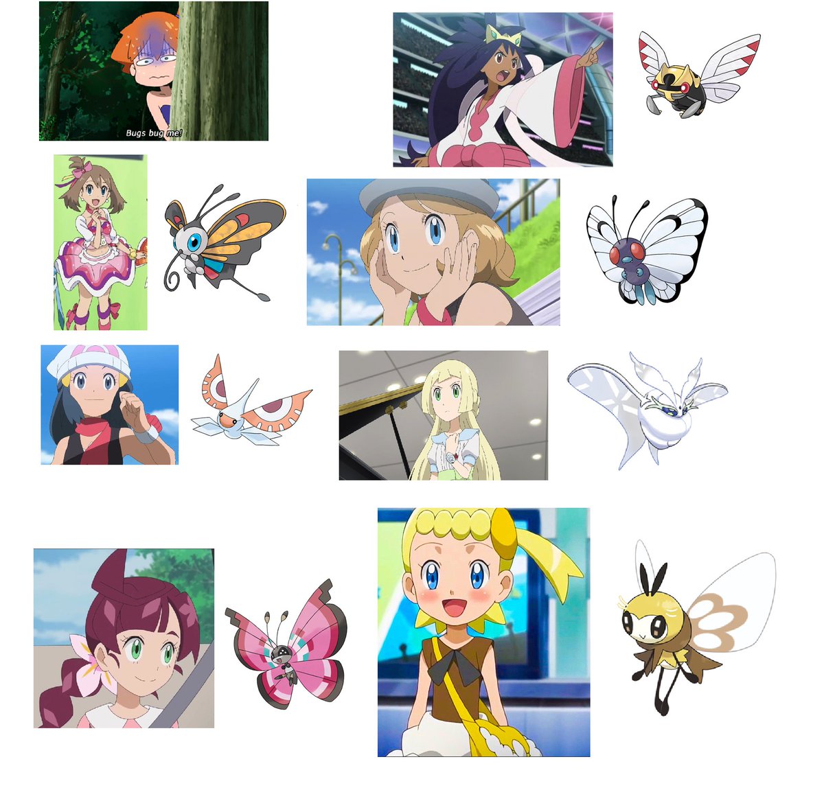 1ChampionSerena's tweet image. I did choose it for their Pokémon Female Character with random Pokémon because I am bored and enjoy it the edit lol.
They are the better opinion that I give it to them.  
- Electric Type
- Rabbit Type
- Ice Type
- Bug Type

#Misty #may #dawn #iris #serena #lillie #chloe #bonnie…