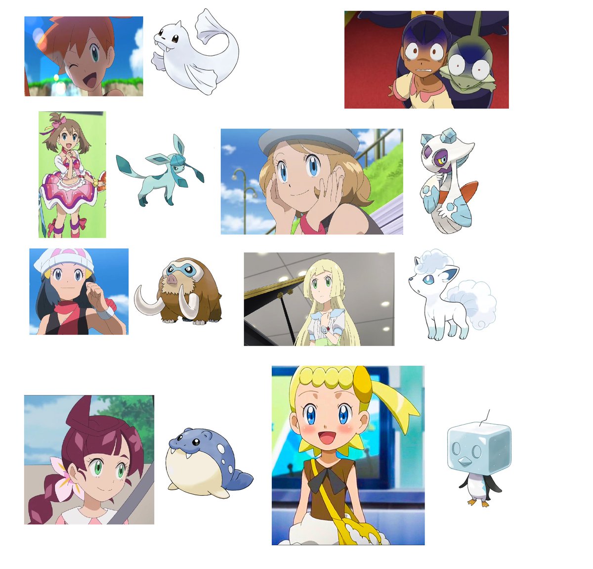 1ChampionSerena's tweet image. I did choose it for their Pokémon Female Character with random Pokémon because I am bored and enjoy it the edit lol.
They are the better opinion that I give it to them.  
- Electric Type
- Rabbit Type
- Ice Type
- Bug Type

#Misty #may #dawn #iris #serena #lillie #chloe #bonnie…