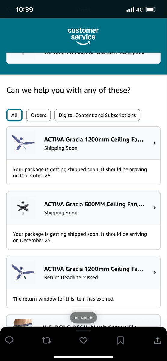 rupeshmmmec's tweet photo. @AmazonHelp This is what I get when I click the provided link in your previous message. and the other picture is of my order please provide me resolution rather than telling go here and there. I will wait for a week post that will go to consumer forum.  cc @amazonIN  @AmazonNews_IN https://t.co/BiTGnyZEMZ
