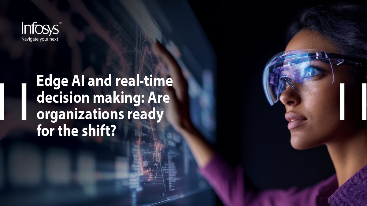 Infosys's tweet image. #EdgeAI is bringing decisions closer to the data—faster, private, and efficient. In @ET_CIO, Balakrishna D. R., Infosys, shares how to deploy &amp;amp; govern real-time #AI at scale. bit.ly/4r2PYiw

#EnterpriseAI #InfosysTopaz