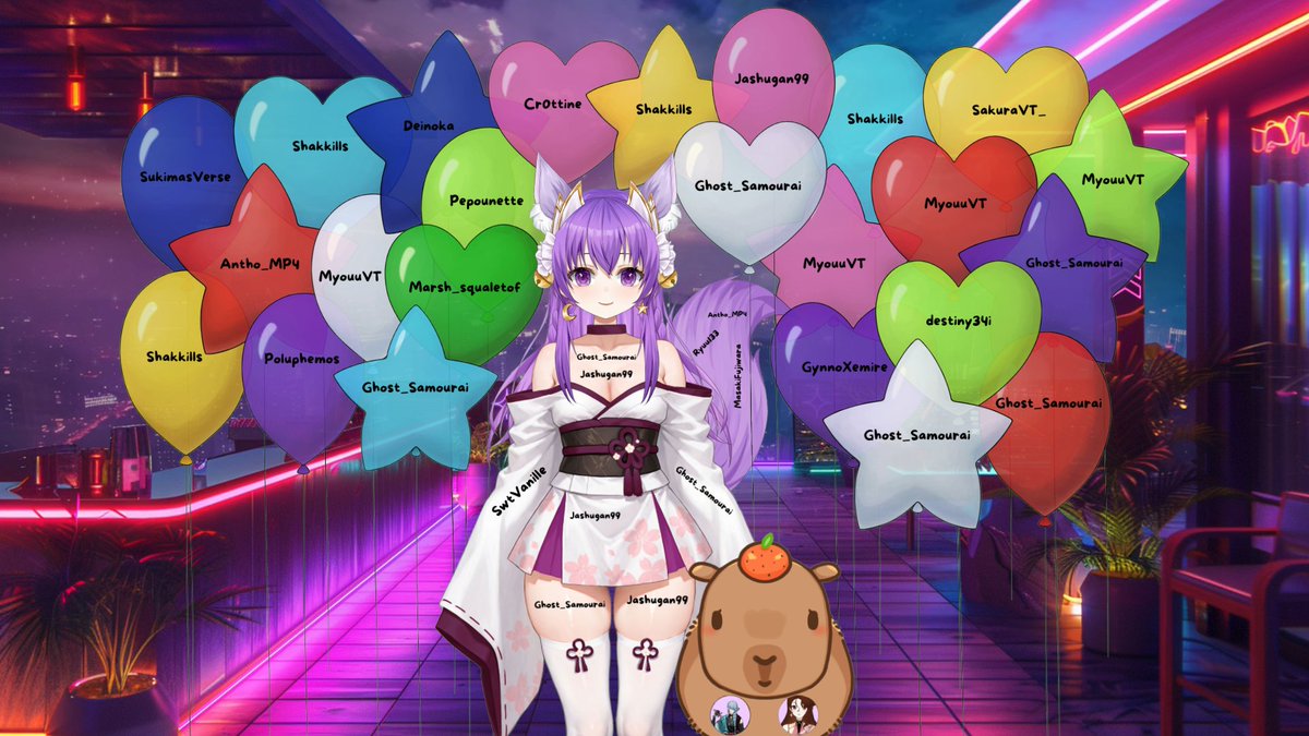 Je tenais a tous et toutes vous remercier pour votre présence et votre amour que vous m'avez apporté durant mon anniversaire, cela m'as profondémement touché. Un énorme merci pour vos lurks, raid, subs follow, vous êtes incroyable!  Un énorme merci a mes amis/amies qui sont venu