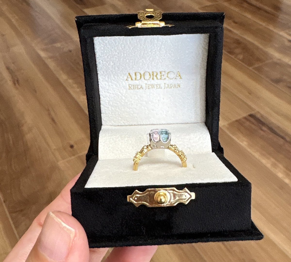 キキララトルマリンをリングに！わがままいってコンビにしてもらいまし