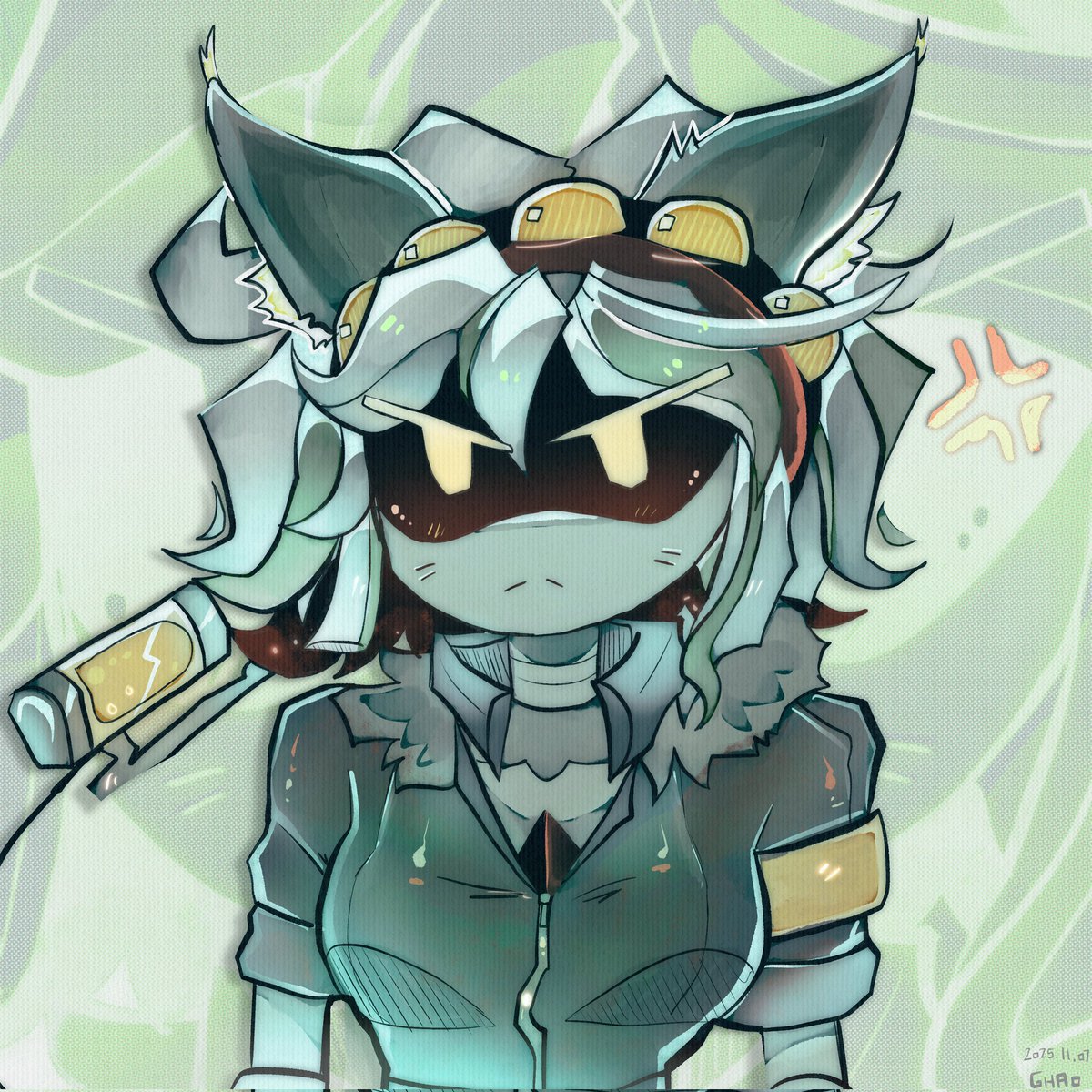 Ghostaorta's tweet image. Lately this color scheme has been in my Drawings, I really love it for some reason.
(reposts)
#MurderDrones #contentwarning