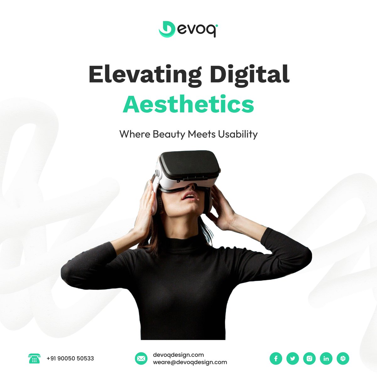 Devoq_Design's tweet image. We blend aesthetics and usability to build experiences that truly work for users.

Visit our website for more details: devoqdesign.com

Email Us: sales@devoqdesign.com

#DigitalAesthetics #BeautifulDesign #Usability #FormAndFunction #ui #uiux