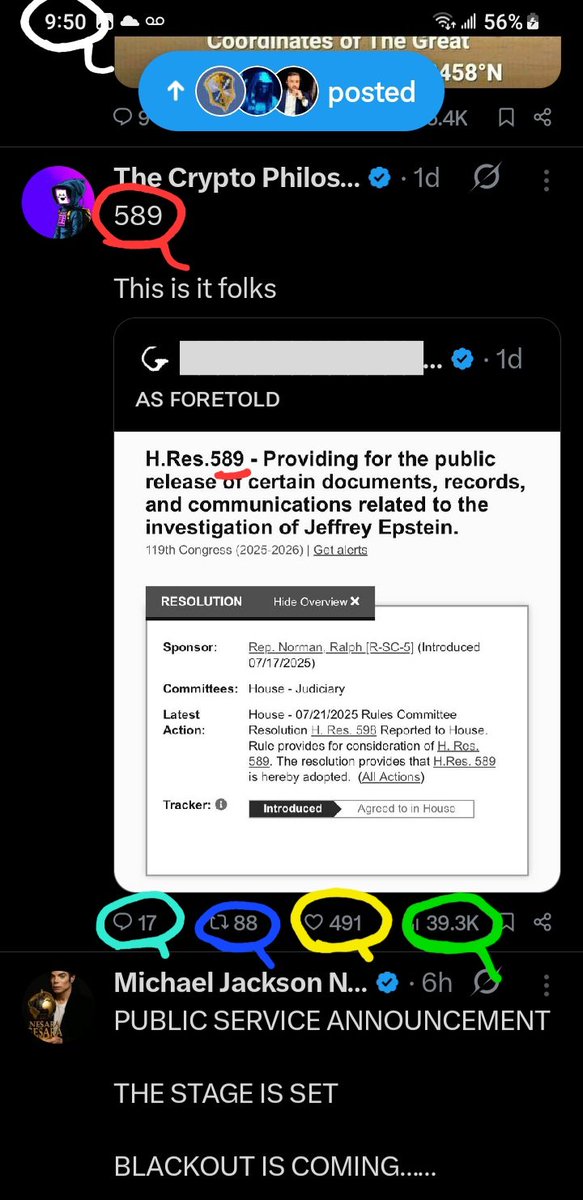 DeanDavis33's tweet image. 9️⃣5️⃣0️⃣ #NineFifty 
🐸1️⃣7️⃣ #Seventeen 
🐇8️⃣8️⃣ #EightyEight 
🎰 #WhatAreTheOdds 🪽
4️⃣9️⃣1️⃣ #FourNineOne 
5️⃣8️⃣9️⃣ #FiveEightNine 
3️⃣9️⃣3️⃣ #ThreeNineThree