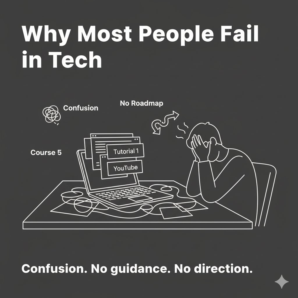 billachusim's tweet image. Most people start learning tech and get stuck after two weeks.
Solution: A guided roadmap that takes you from beginner to employable.
That’s what Tech Faculty gives you.
#TechFaculty