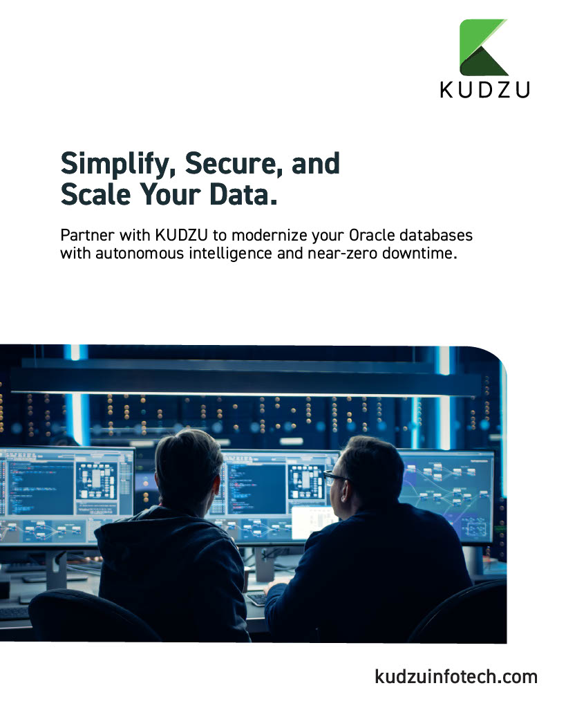 kudzu_infotech's tweet image. Oracle Autonomous Database transforms the way businesses manage, secure, and optimize their data—so teams can focus on innovation, not maintenance.

Kudzu can help you implement and maximize Oracle’s capabilities for your business. 

#OracleAutonomous #Kudzu
