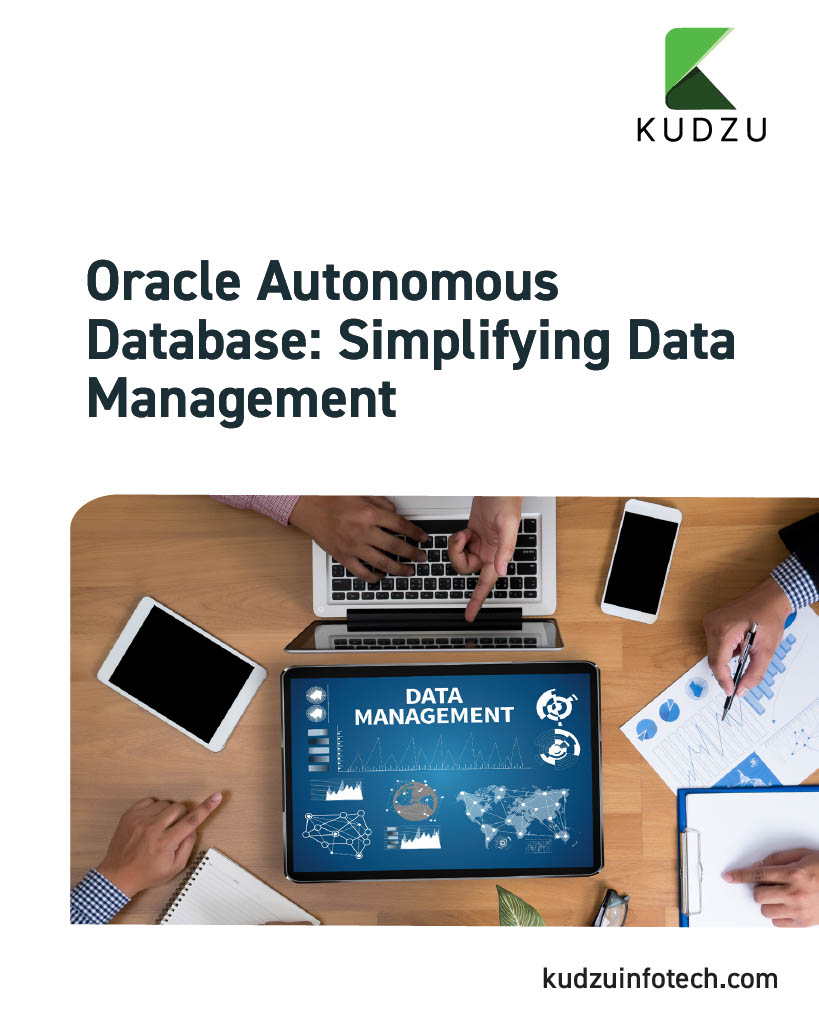 kudzu_infotech's tweet image. Oracle Autonomous Database transforms the way businesses manage, secure, and optimize their data—so teams can focus on innovation, not maintenance.

Kudzu can help you implement and maximize Oracle’s capabilities for your business. 

#OracleAutonomous #Kudzu