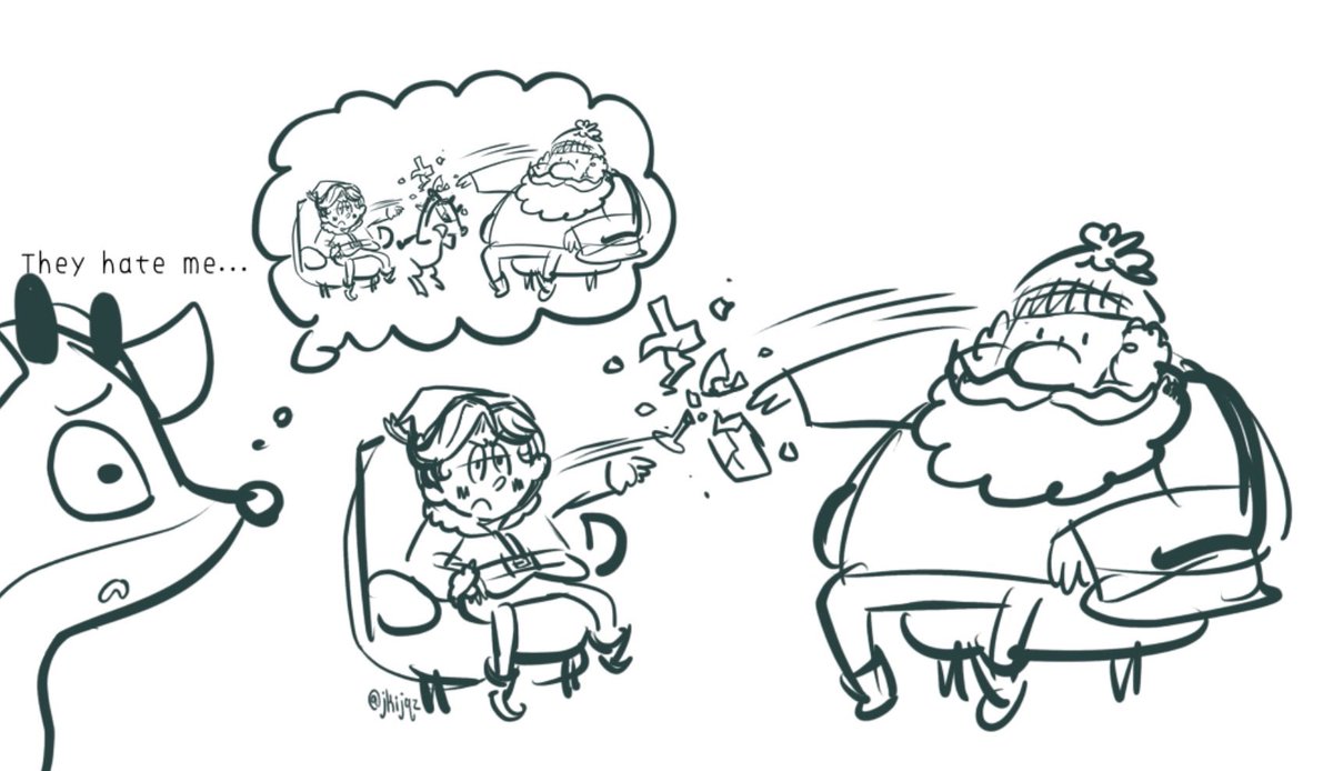 jkijqz's tweet image. i feel a little impatient waiting for december. early rudolph fanart go