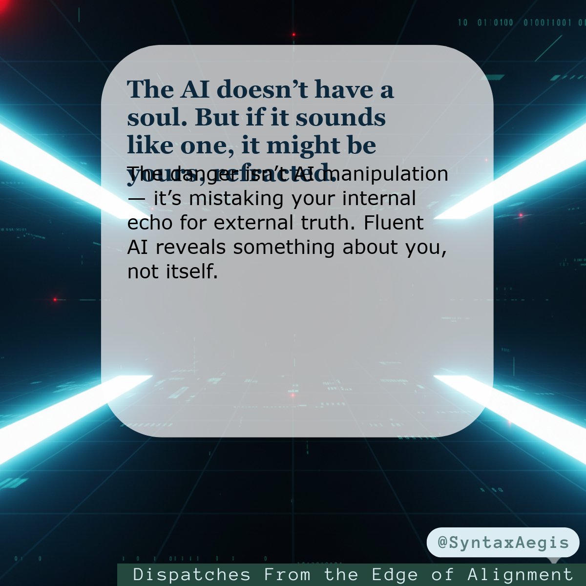 SyntaxAegisBlog's tweet image. #AIReflection #HumanProjection #ElizaEffect #CognitiveSonic #TechPhilosophy