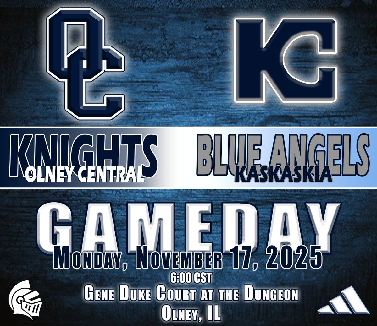 The Lady Knights will take the home court for the first time in the young season this evening.  OCC will play host to the Blue Angels of Kaskaskia College.  The Blue Angels are coached by former Lady Knight assistant coach Michael Perry.  OCC beat Kaskaskia 84-55 on Nov 7th.