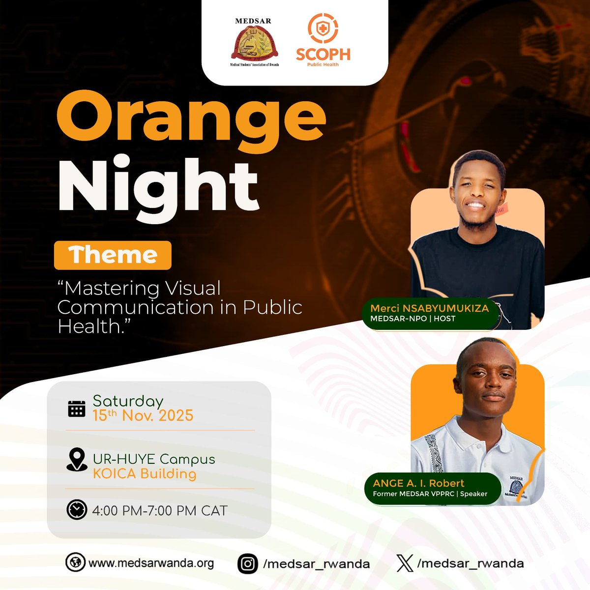 Our successful #OrangeNight workshop empowered participants with practical tools and techniques to craft impactful health visuals.
🎨 Mastering Visual Communication in Public Health is a game-changer turning data into action and insight into impact.

🧡🤍 #PublicHealthDesign