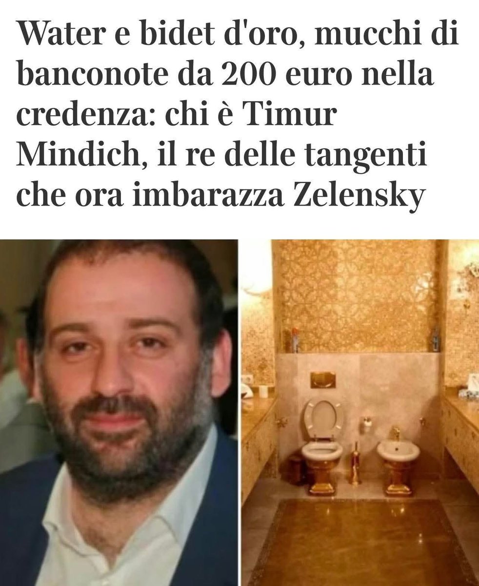 <a href="/LiaQuartapelle/">Lia Quartapelle</a> Mandare soldi all'Ucraina = buttare soldi nel cesso.
Mai frase fu più azzeccata!