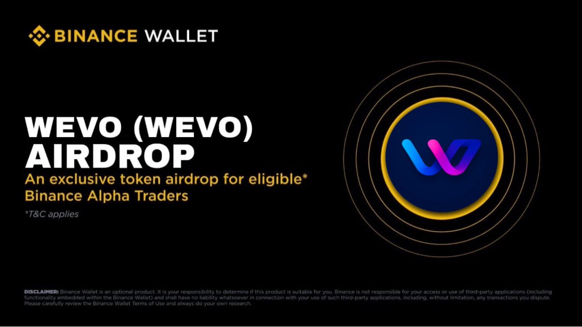 wevo_ai's tweet image. We are launching soon 🚀

$WEVO is a decentralized meme coin built on $SOLANA

First 4.000 Address = 1,000,000 $WEVO Follow @wevo_ai like, RT (Drop your $SOL wallet)

Distribution Starts Now ⏳
#SolanaAirdrop