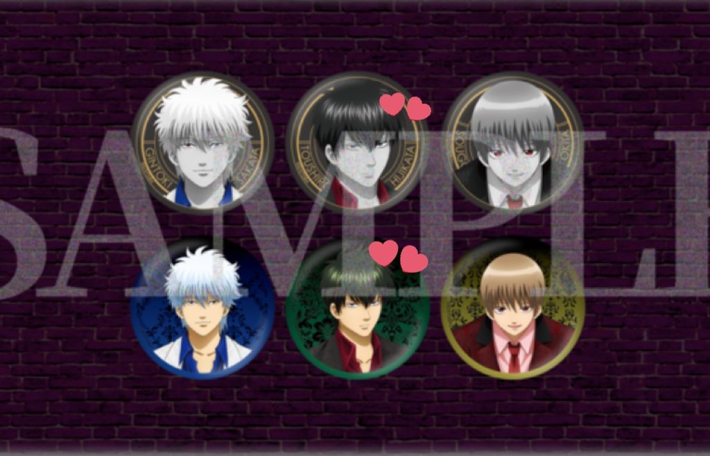 交換】銀魂 ジャンプフェスタ JF ランダムジュエリー加工缶バッジvol.1