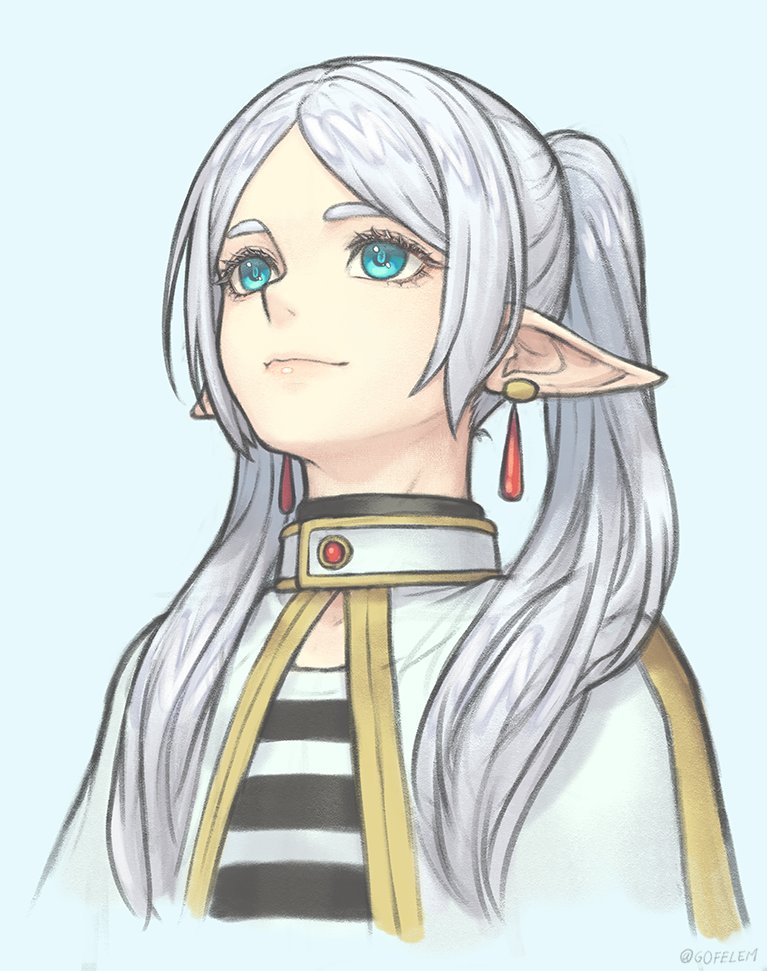 Oftentimes, I find this angle challenging, especially when trying to keep it pretty.. It might be difficult, but I think it's also fun to tackle.

Anyway, Frieren art (  ´ ᵕ ` ).