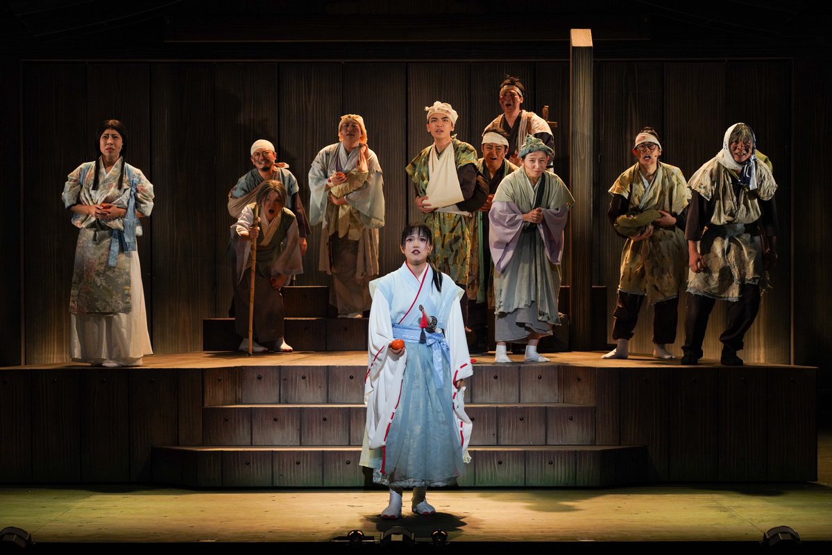 RenaYamasaki's tweet image. #新鶴姫伝説 
本日1公演無事終了しました〜🕊️
ご来場ありがとうございます。

改めて、休演が続いてしまい申し訳ございませんでした。ご心配・ご迷惑をお掛けしました。

今日からまた再スタート！
引き続き｢新鶴姫伝説｣よろしくお願いいたします🙇‍♀️
千穐楽まで全力で楽しみます✨️