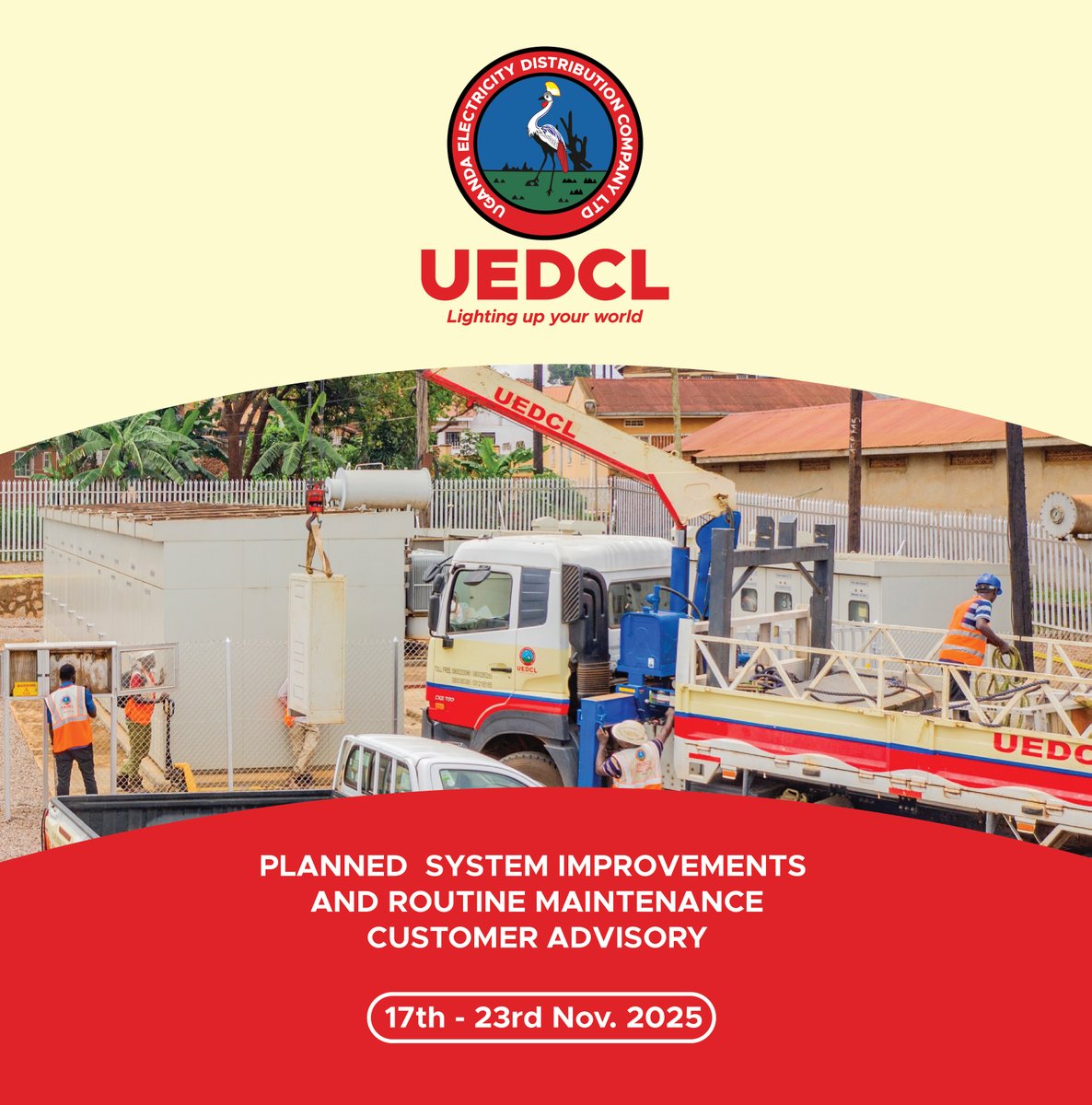 Uganda Electricity Distribution Company Ltd tweet media