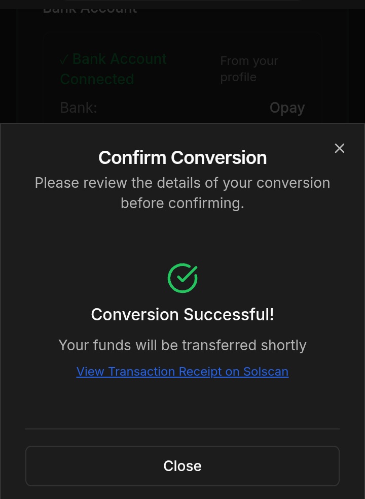 johboscochuks's tweet photo. Tired of the whole P2P stress just to cash out? There’s an easy way 

Go to  your @solflare browser, type https://t.co/AzgkKLsbS2 connect your wallet, and convert your crypto to fiat.

No waiting, no stories — your money hits your bank in about 30 seconds.

@AmigoXchange https://t.co/jwAapPU55T
