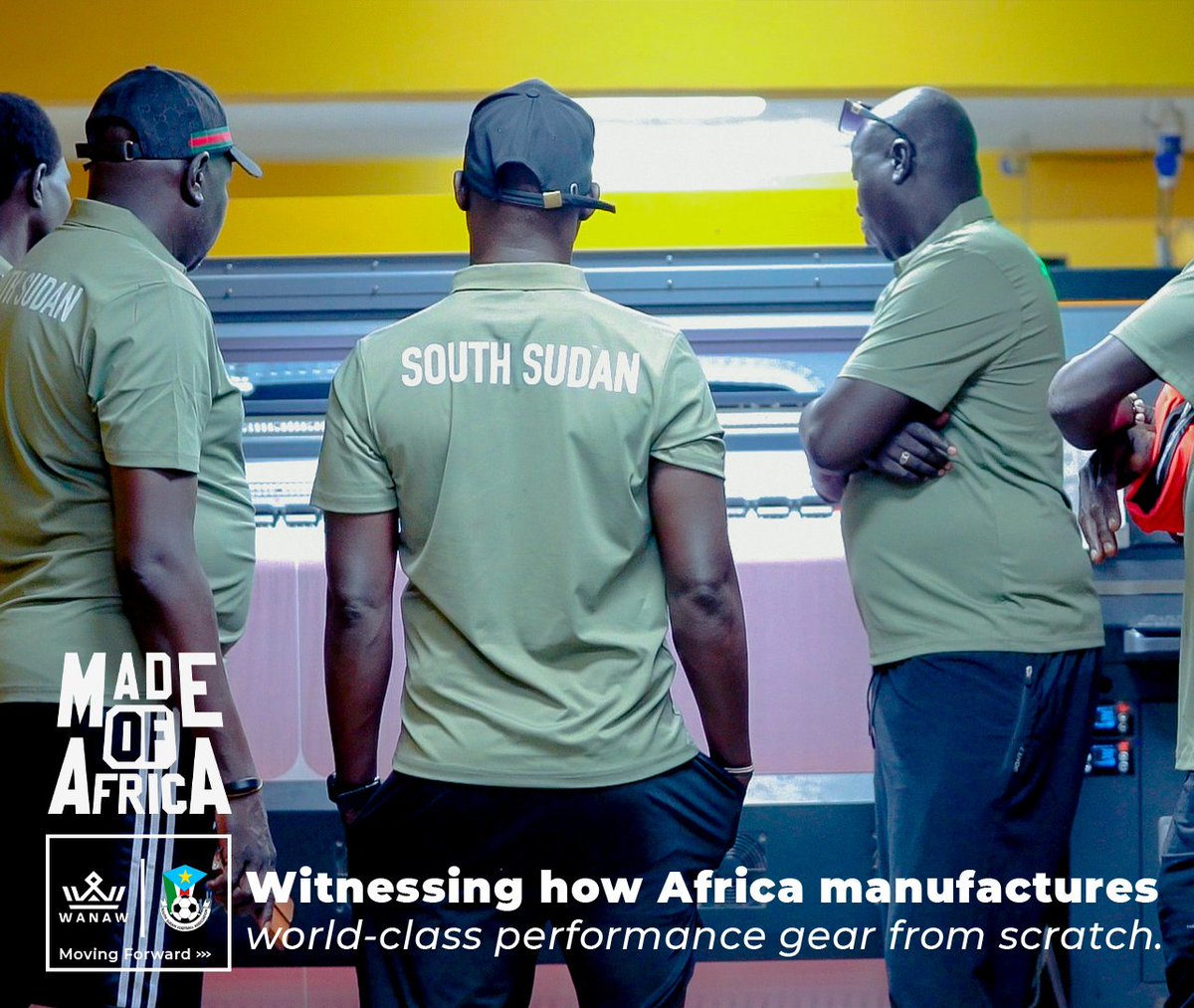 WanawSportswear's tweet image. The #South_Sudan U17 National Team arrived in #Addis_Ababa for the 2025 #CECAFA Qualifiers dressed head-to-toe in #WANAW and today, they stepped inside the engine room itself.