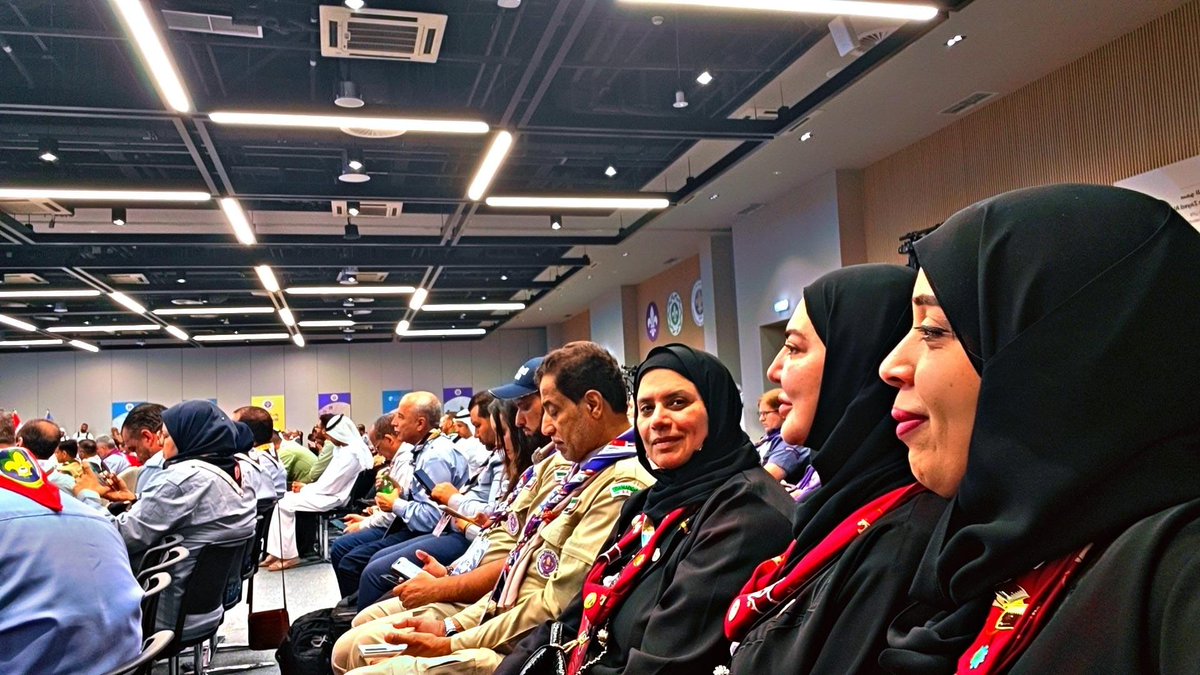 الكشافة القطرية تشارك  بفاعلية في اليوم الثاني  للمؤتمر الكشفي العربي 31 بأبوظبي