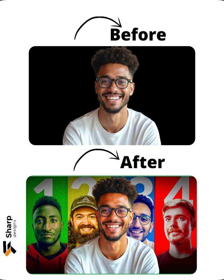 Solo_Moncr7's tweet image. Before vs After 🔥
Turned a simple picture into a creator-style ranking thumbnail.

If you’re a YouTuber and want thumbnails that boost your views,
DM me “DESIGN” — I reply fast.**

HASHTAGS

#youtubethumbnail #creatorcommunity #contentcreation #designportfolio #youtubegrowth