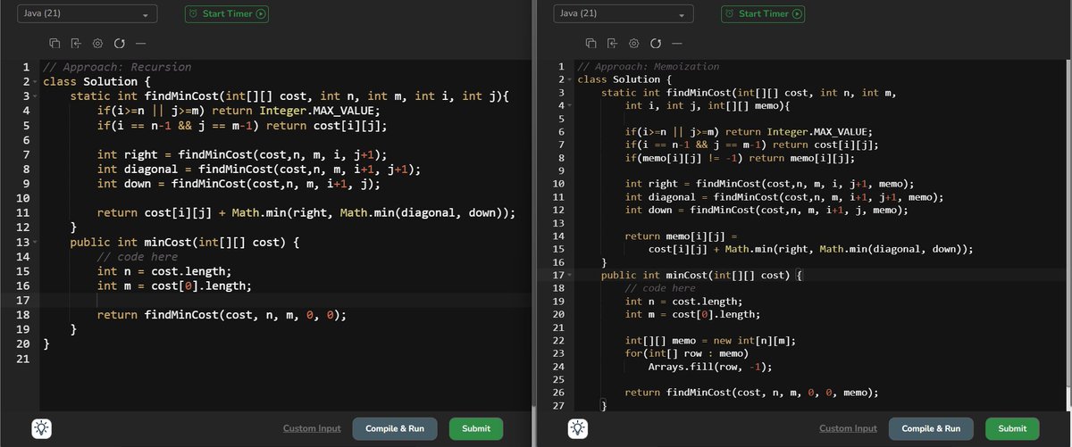 amanhaidry's tweet image. 🗓️Day-117 of #365DaysOfCode | @geeksforgeeks 💻

#DynamicProgramming in #DSA
✅Minimum Cost to Destination
→ Recursion
→ Top-Down (Memoization)
→ Bottom-Up (Tabulation)
→ Space Optimization

🔗Course Link: geeksforgeeks.org/nation-skill-u…
#skillupwithgfg #nationskillup #geeksforgeeks