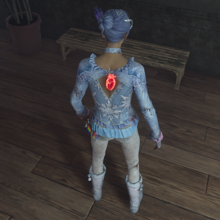 rinidescent's tweet image. Going to need to start a thread for whenever my DBD character loses their skirt