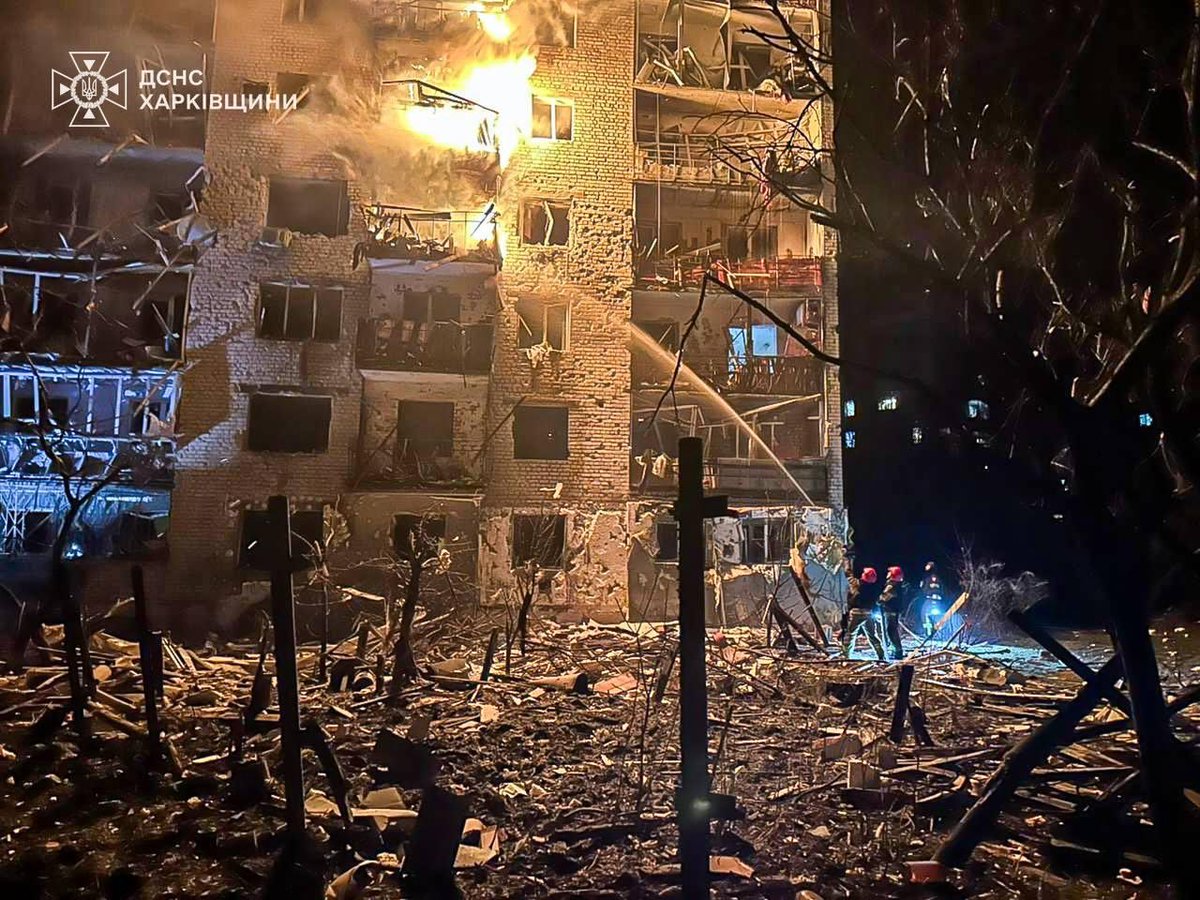 den_kazansky's tweet image. Three people were killed and ten were injured after a Russian missile strike on Balakliya overnight.

There are children among the wounded

Residential buildings and cars were damaged.