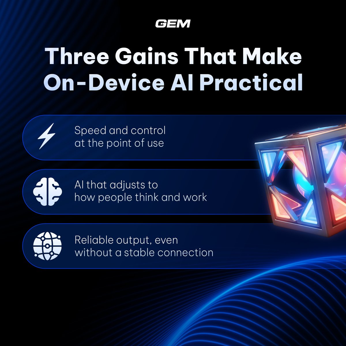 enterprise_gem's tweet image. People still turn on AI on laptops for work, but that&apos;s changing, fast.
Learn the key advantages and how leaders should plan for the growth of on-device AI!
#AI #ondeviceAI #GEMCorporation