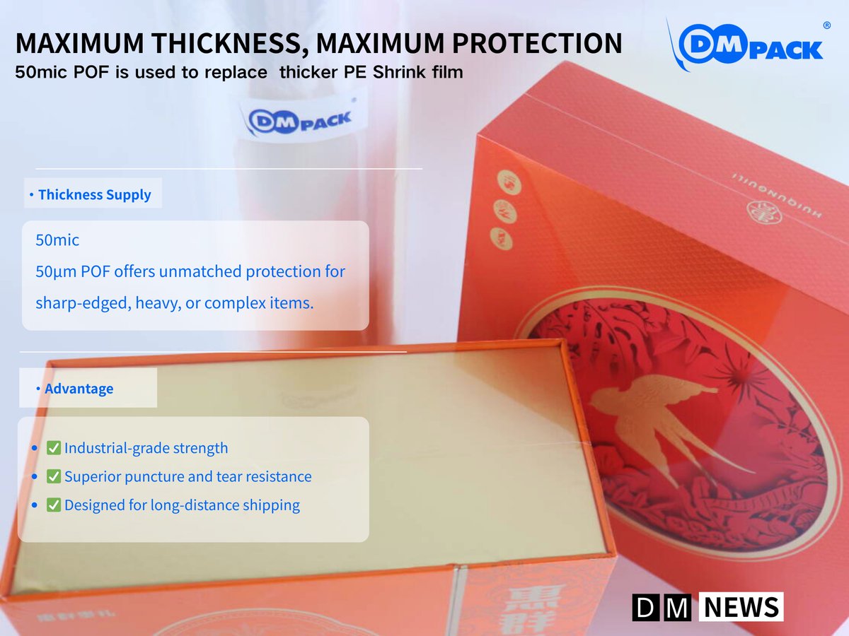 DmpackL's tweet image. 🛡️Maximum Thickness, Maximum Protection

#ExtremeProtection #50mic #HeavyPackaging #DMPACK #POF #ShrinkFilm #HeavyDuty #IndustrialPackaging #ExportPackaging #ProtectivePackaging #PackagingInnovation
#Logistics #PackagingMaterials
#HighPerformance
