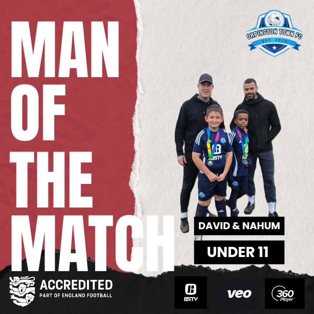 Orpingtontownfc's tweet photo. βοΈ Weekend Ballers! βοΈ
Shoutout to our Players of the Match:
U8: Jenson & Nicholas
U9: Ralph
U10 JPL: Zayn
U10 Jaguars: Clark
U10 Tandridge: Stefan & Theo
U11: David & Nahum
U12: Logan
U14: Dani
U15: Freddie
Keep shining, keep grinding! πͺβ½οΈ
#MOTMs #OTFC #FutureBallers https://t.co/s4HMZSpqt1