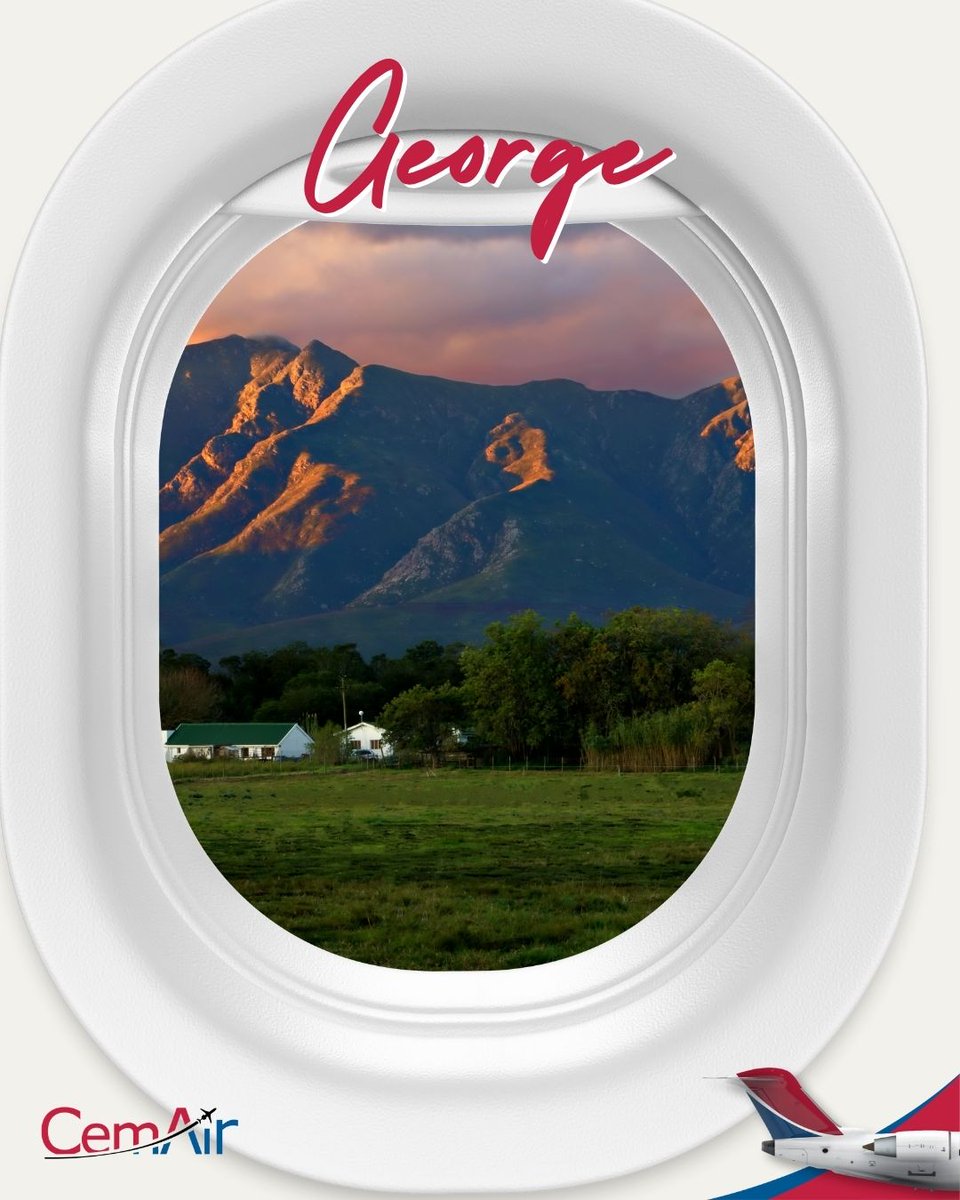 Reveal time!

This morning’s CemAir Guess the Destination riddle led to George – a stunning coastal spot with beaches, green hills, and golf vibes.

Did you guess it? Plan your visit at cemair.co.za 🌍✈️

#CemAir #MoreFromYourAirline #TravelChallenge
