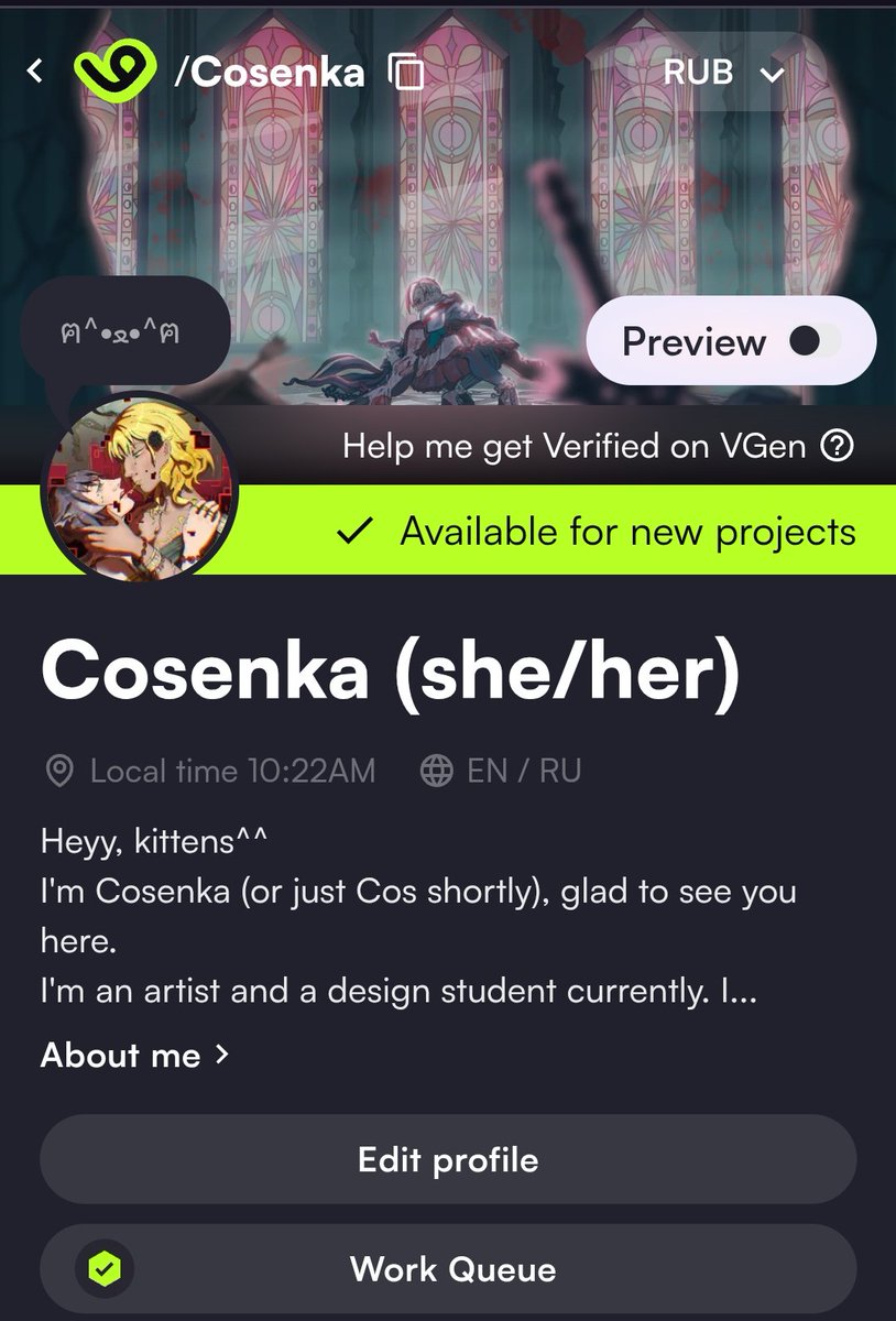 Cosenka | COMMS OPEN tweet media