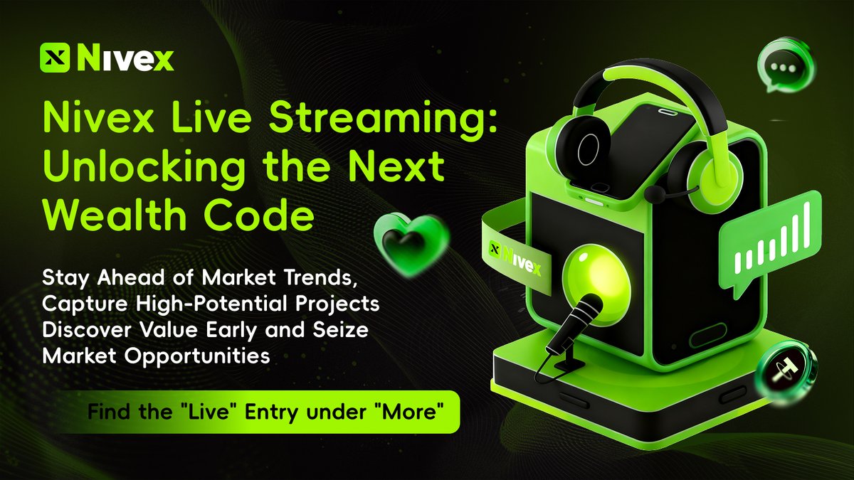 nx_Labs's tweet image. 🎙️ Nivex Live Streaming has landed!

📊 The market never sleeps — and now neither do insights.
🔍 Explore emerging projects.
⚡ React in real-time to on-chain moves.
💎 Spot the gems before anyone else.

🔥 Nivex Live Streaming brings real-time market voices straight to you.

👂…