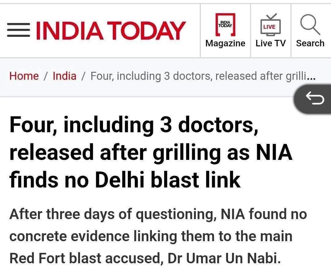 andrewsam's tweet image. By now the SOP has to be clear for anyone. Don’t react until the full investigation is over. And if there is no official Press release from NIA, don’t share any news articles about live events like this. #DelhiBlast