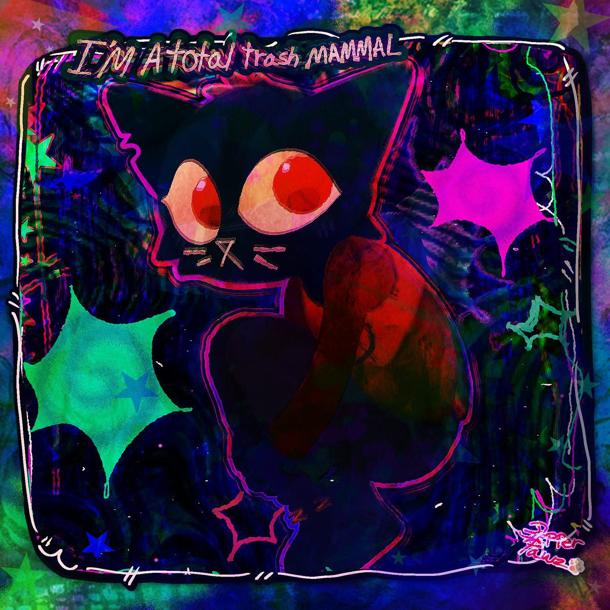 ToffeeWaltz's tweet image. 🚫 // &quot;I&apos;m a Total Trash Mammal.&quot; // 🍂

• #nitw #nightinthewoods #digitalart #art •